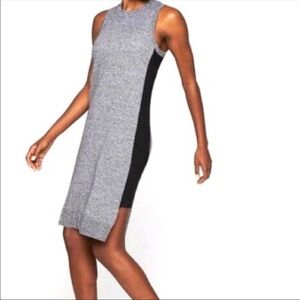 Athleta Gray Merino Wool Midi Dress sz XS